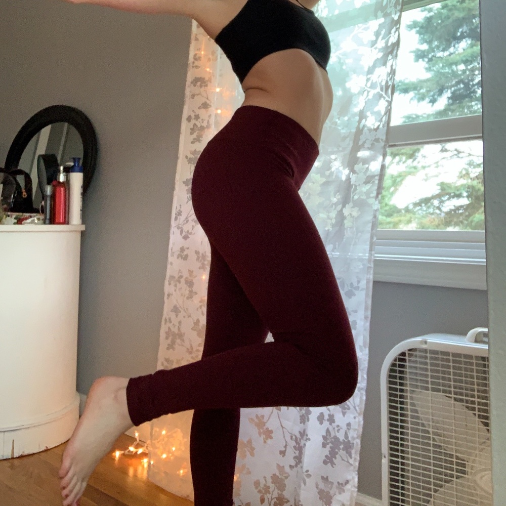 Burgundy Leggings